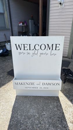 Wedding welcome sign