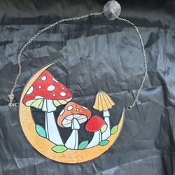 Mushroom Metal Cutout Decor / Sun Catcher 