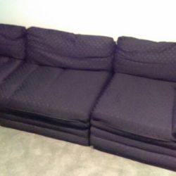 Couch black comfy sectional
