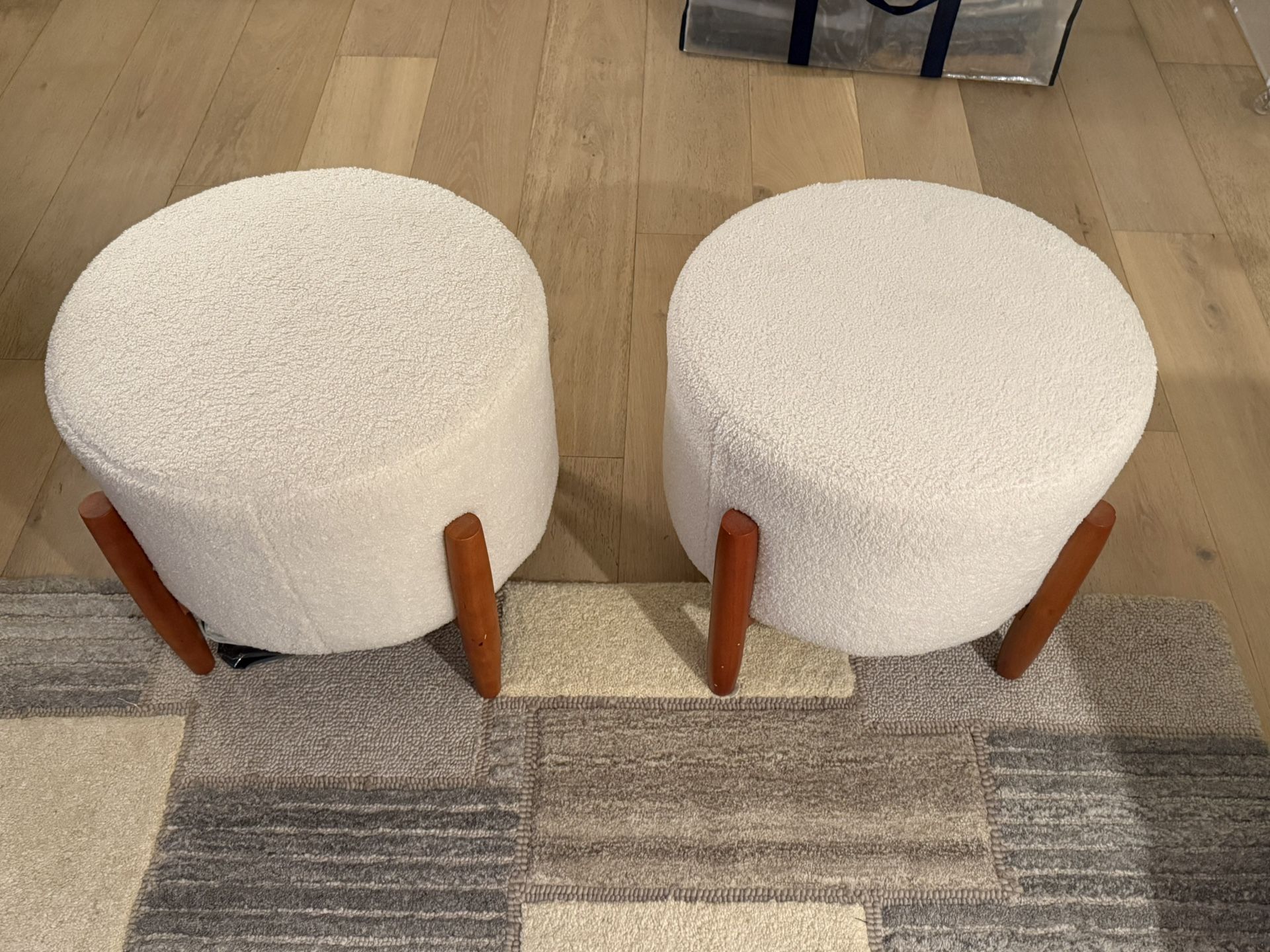 Two Poufs / Side Seating
