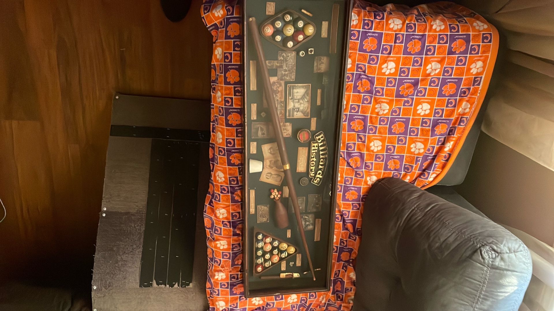 Billiards History Shadow Box