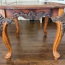 Antique Cherry Wood End Table