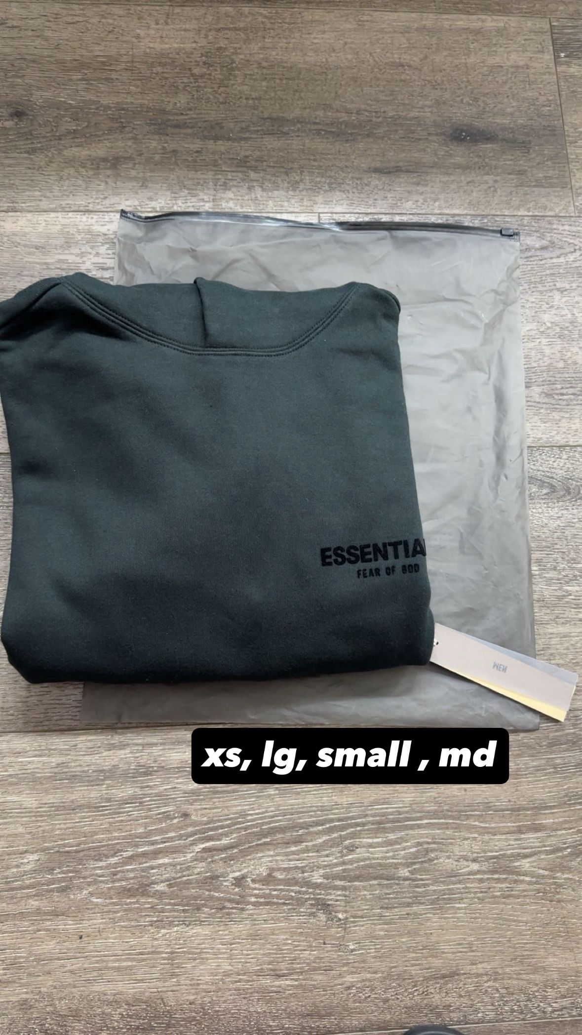 Black Essentials Hoodie