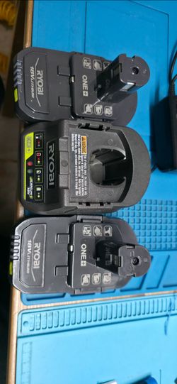 Ryobi batteries and charger