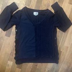 Anthropologie Saturday/Sunday Arcana Mixed-Media Pullover