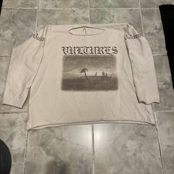 Kanye West Vultures Volume 1 Album Long Sleeve Shirt SZ 1 Yeezy Gosha
