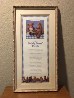 Anne Geddes custom framed Teddy Bears Picnic