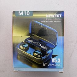 M10 Wireless Earbuds | Bluetooth V5.3 | Digital Display | True Wireless Headset