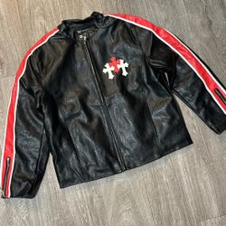 Chrome Hearts Leather Jacket Size M