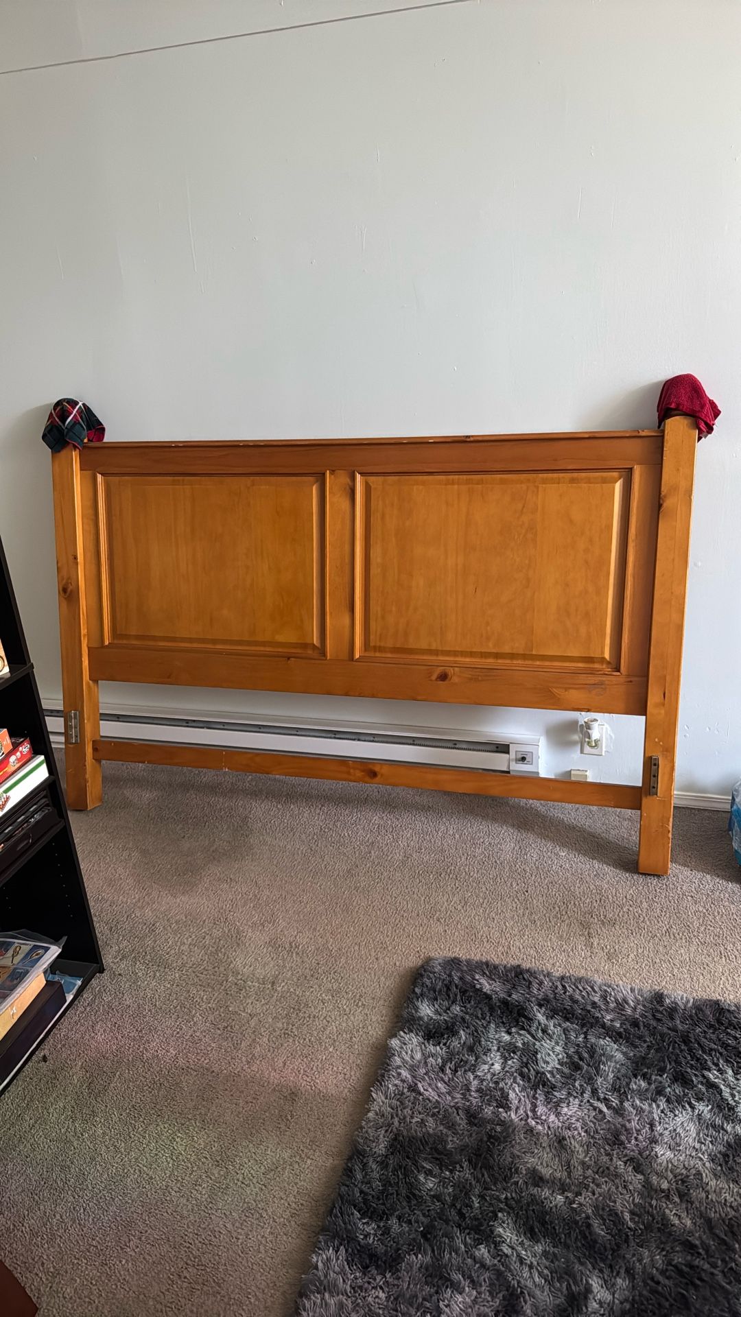 King Size Wooden Bed Frame With Box springs