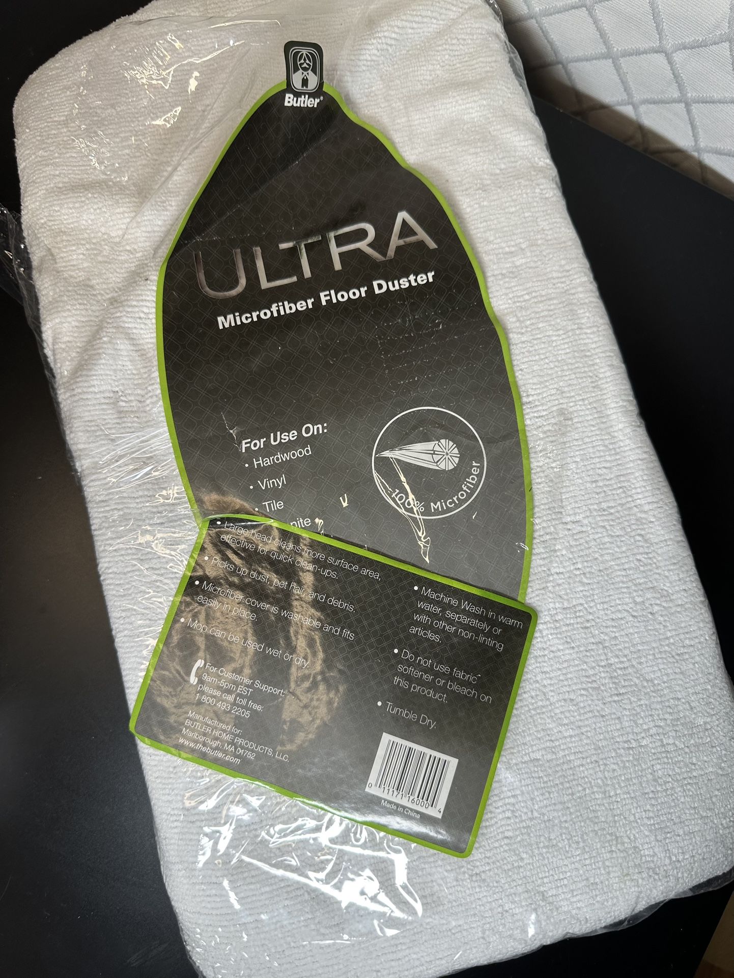 Butler Ultra Microfiber Floor Duster Refill Pad – Replacement Mop Head