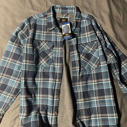Lee Flannel Shirt Jacket Bonded With Thermal Lining L