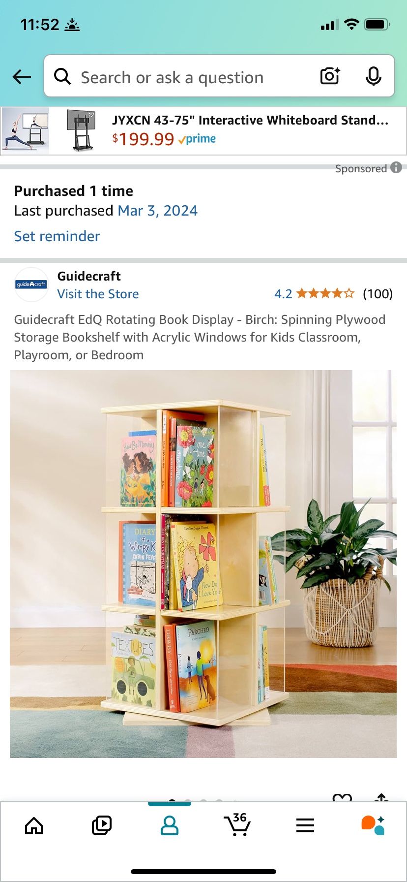 Rotating Bookshelf For Children’s Books