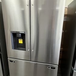 26cu.ft Counter Depth Max 3 Door Fridge With Dual Ice Maker Was$2599