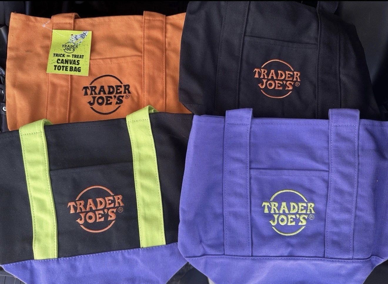 TRADER JOE’S HALLOWEEN TOTES 