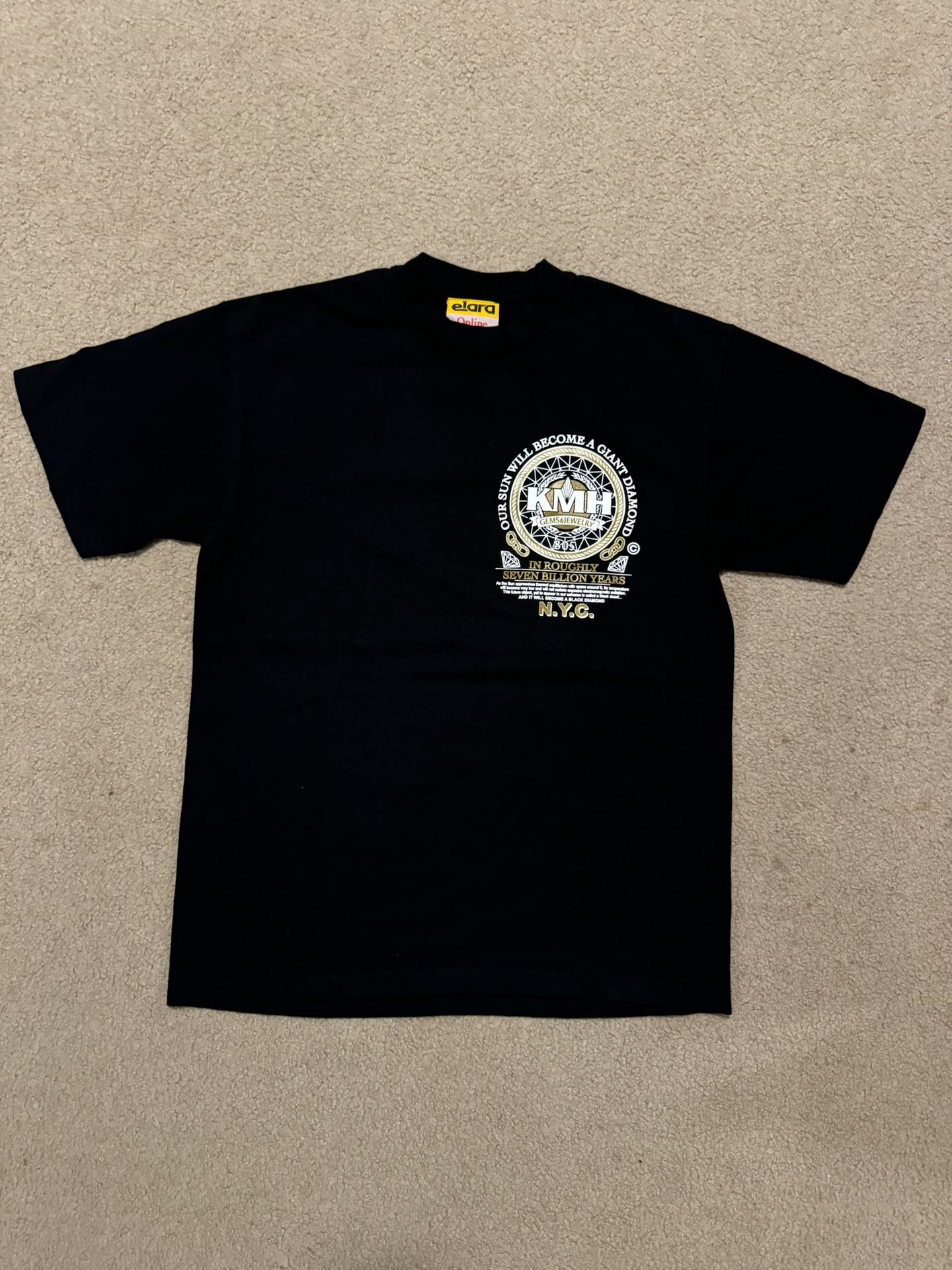 Online Ceramics x Elara x A24 - Uncut Gems Black Opal Tee Size Medium