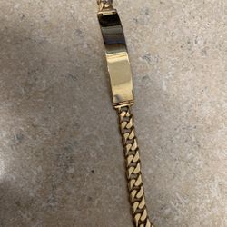 14k Gold Men’s ID bracelet 