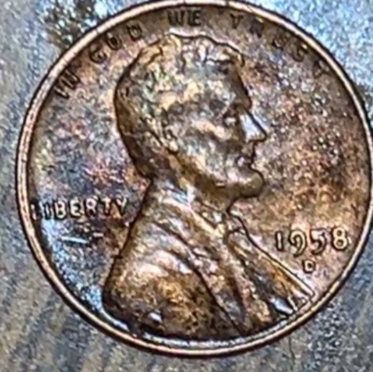 1958 d mint double die error rare coin 