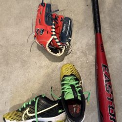 T-Ball Bat, Mitt And Shoes (1Y)