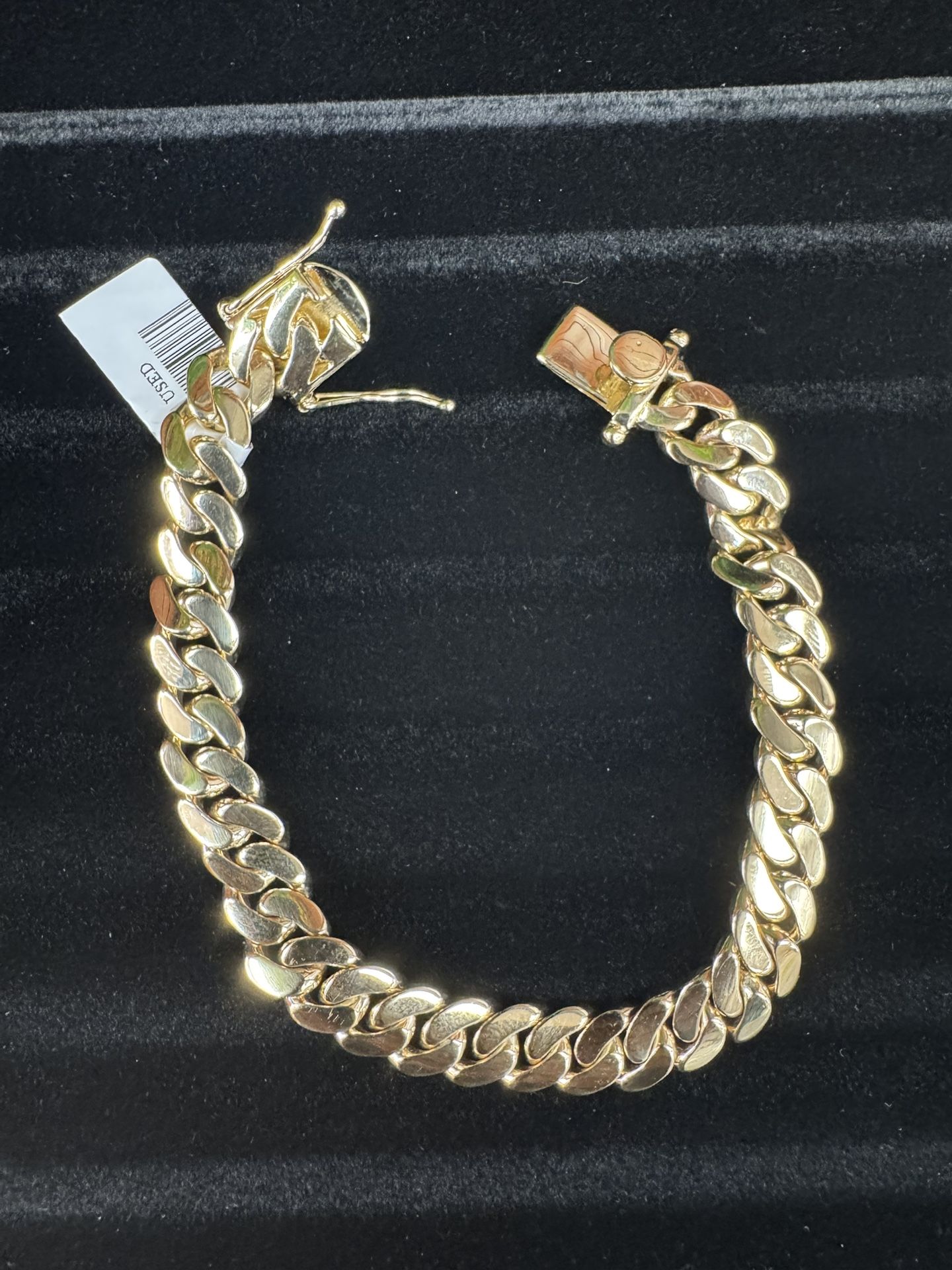 8.5” 14KT CUBAN BRACELET 10MM
