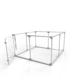 24”Hx48”L Acrylic Dog Crate