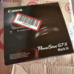 Brand new Unopened canon powershot G7X Mark III