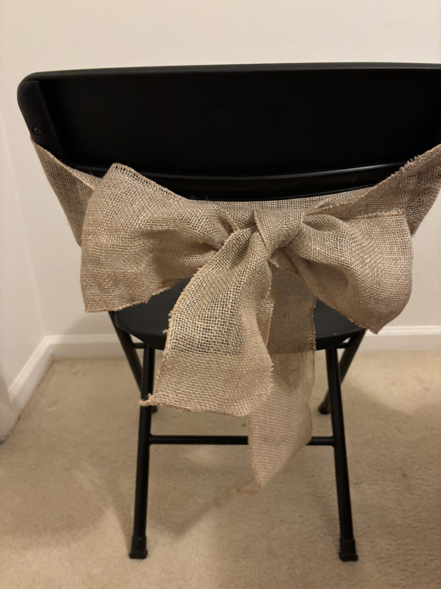 Burlap Ribbon For Chair Sashes