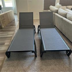 Outdoor Chaise Lounge Chairs Set of 2