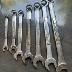 Vintage Craftsman USA Combination Wrench Set – 7 Pc SAE (7/16” to 1”)