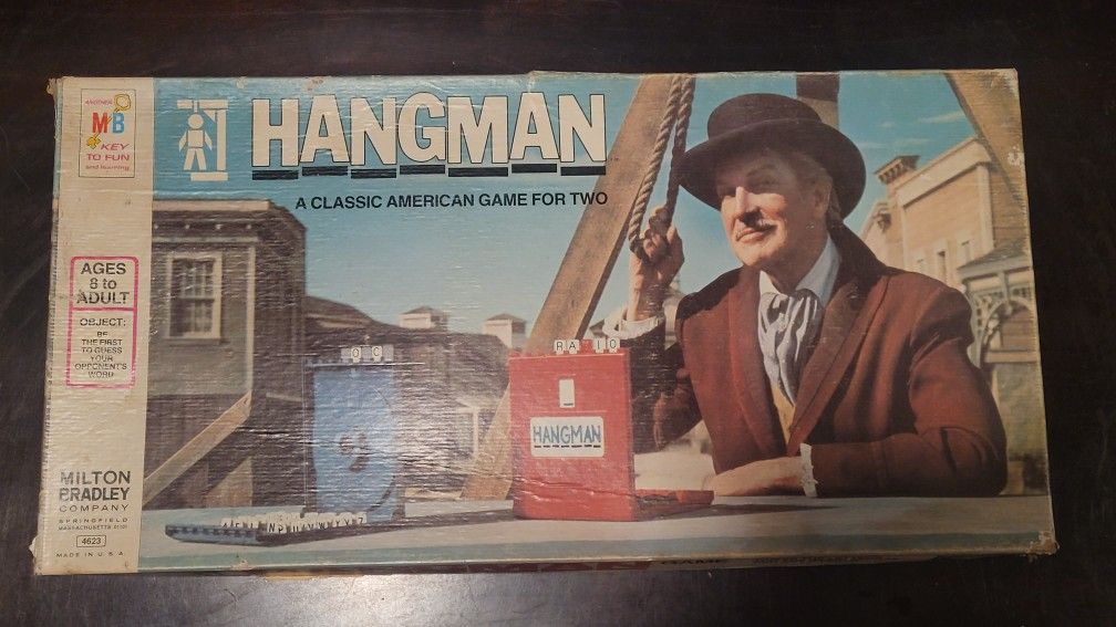 ๐ฅ Vintage 1976 Milton Bradley Hangman Board Game Classic Retro Family Fun Collector Edition Christmas Present
Overall Good Condition