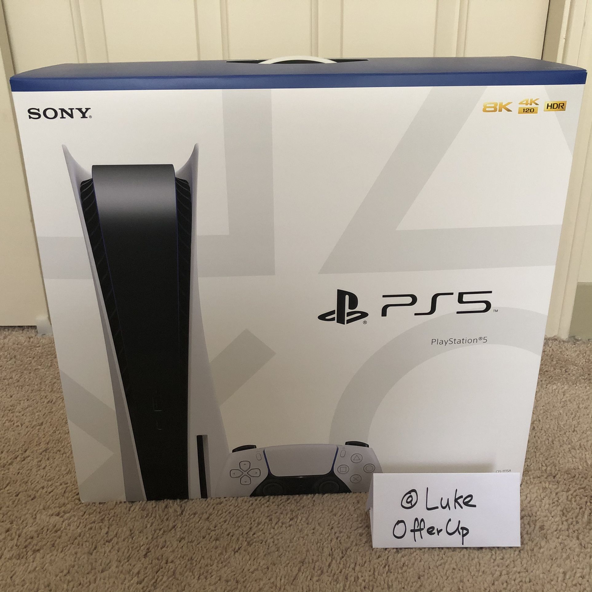 Sony PlayStation 5 Disc Console PS5 In Hand