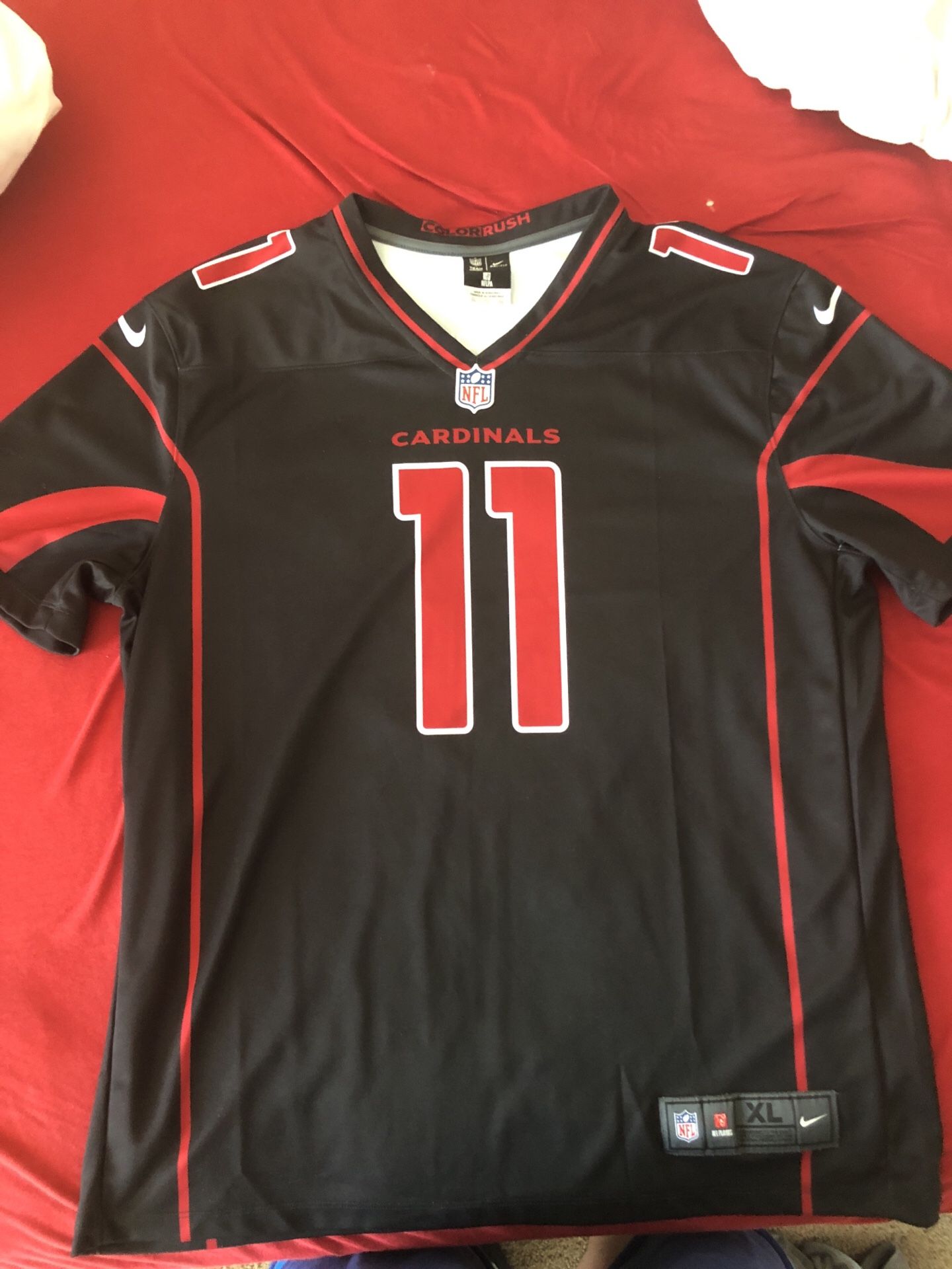 Nike Dry-Fit Larry Fitzgerald XL Jersey (Color Rush Edition) for Sale