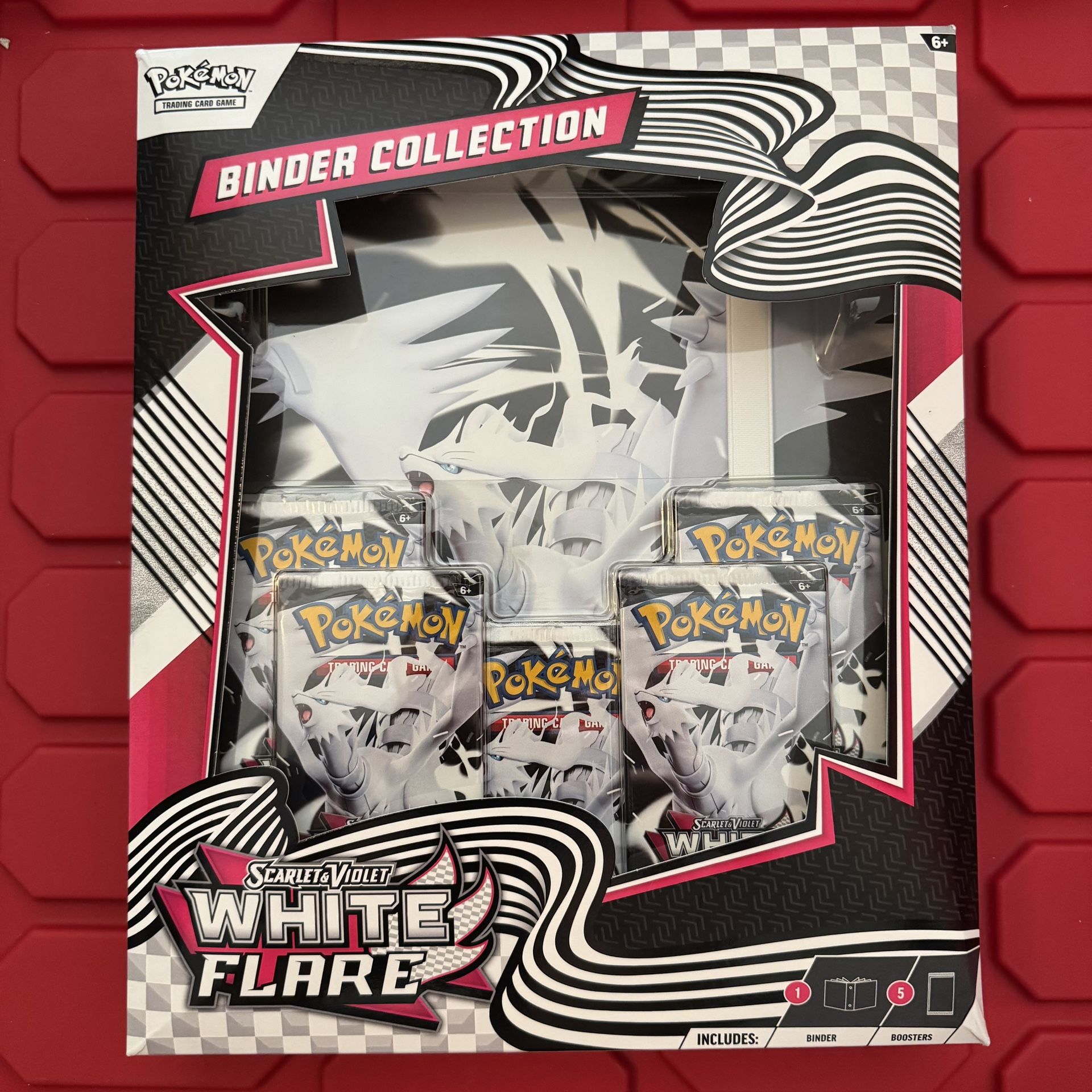 Pokemon White Flare Binder Collection Sealed Damaged
