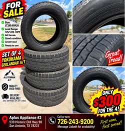 Set of 4 Yokohama GEOLANDAR A/T
