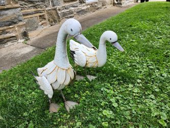 Metal Ducks Set of 2