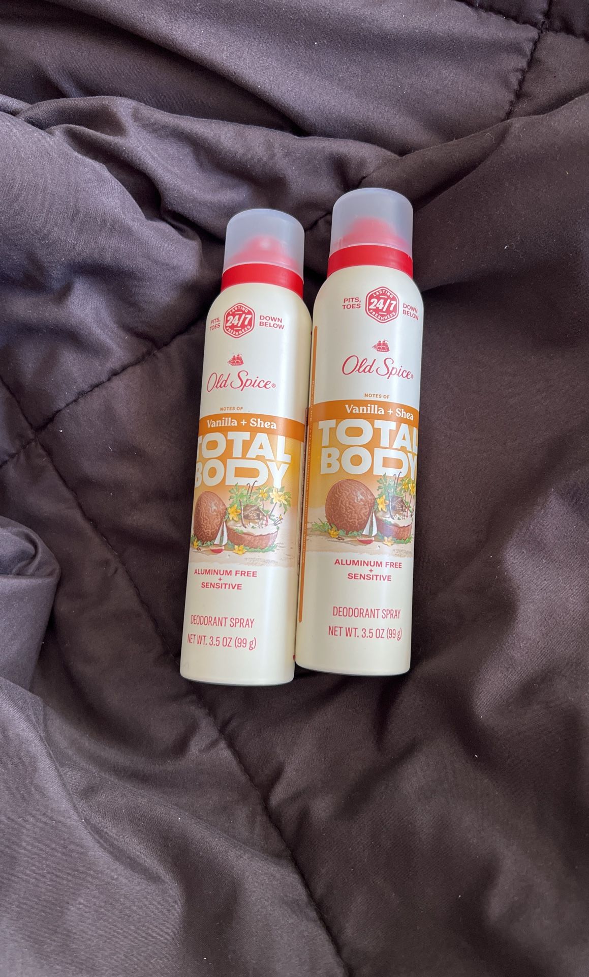 Old Spice Total Body Deodorant Spray Vanilla + Shea
