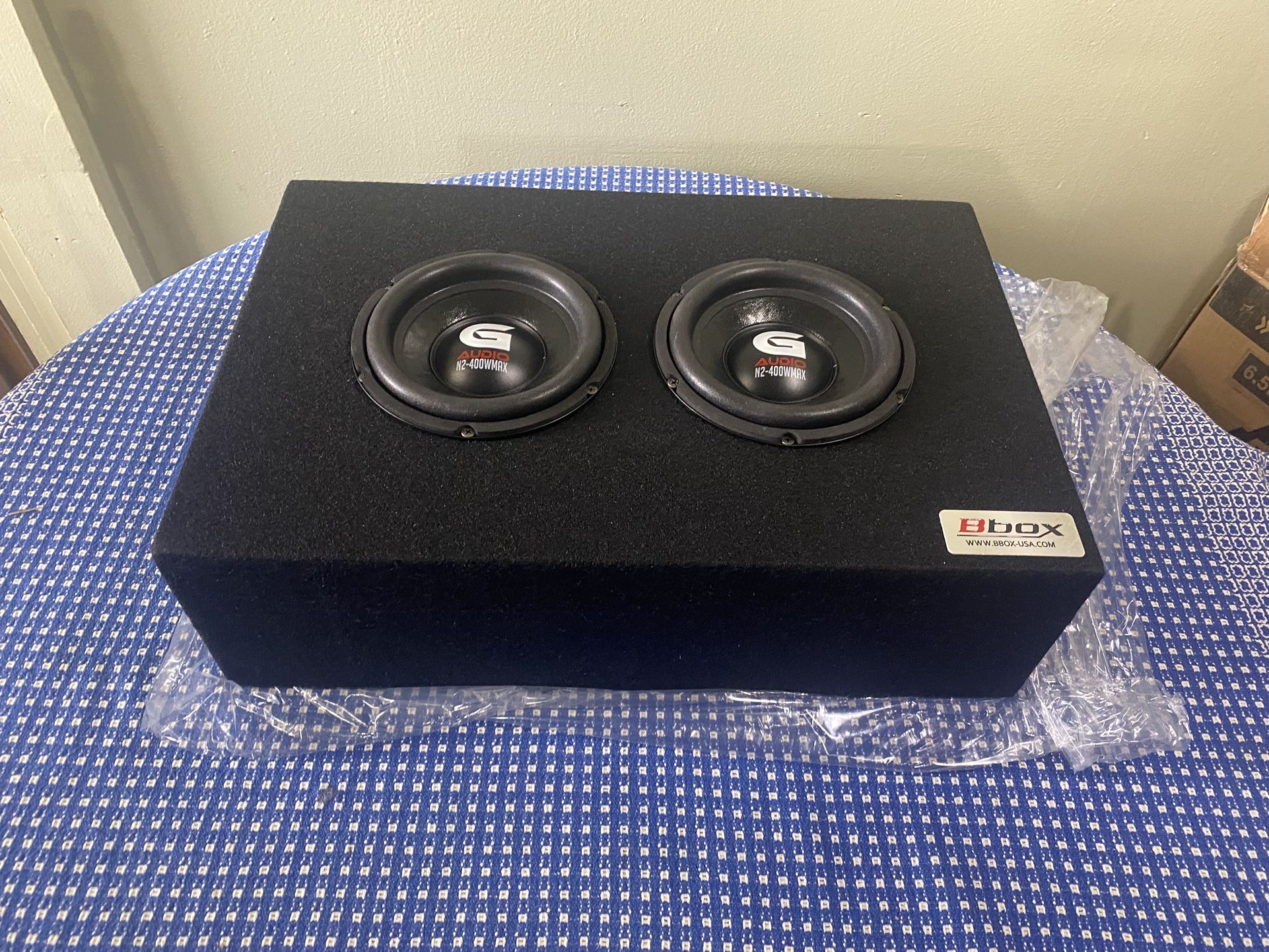 New Dual 6.5” Genius Audio Slim Compact Ported Subwoofer Box