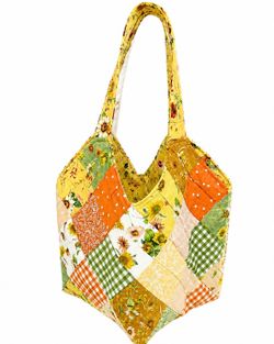 Sunflower Quilted Bag
