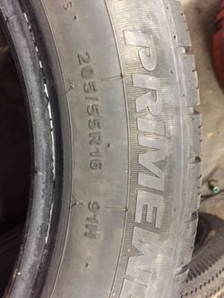 Set of 4 prime well. 205. 55. 16. Used tires