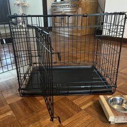 Foldable Top Paw Crate 24” Double Door 