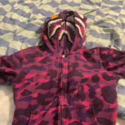 Bape Double Hooded Purple 