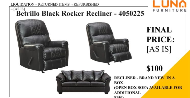 As İs : Black Sofa