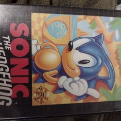 Original Sonic The Hedgehog Sega Genesis Game