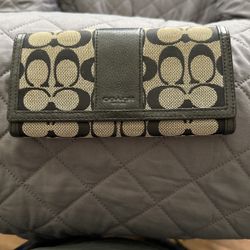 Black coach wallet