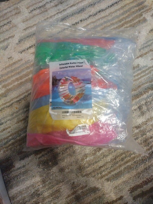 Inflatable Roller Float Colorful Water Wheel 40inches