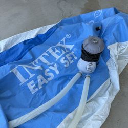 Intex 10” x 30 portable pool  with filter - Used 