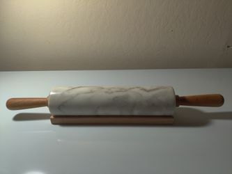 White Marble Rolling Pin