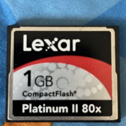 LEXAR 1G Flash Card Just Like New