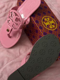 PINK TB SANDALS