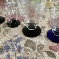 Four Vintage Shot And Cordial Glasses